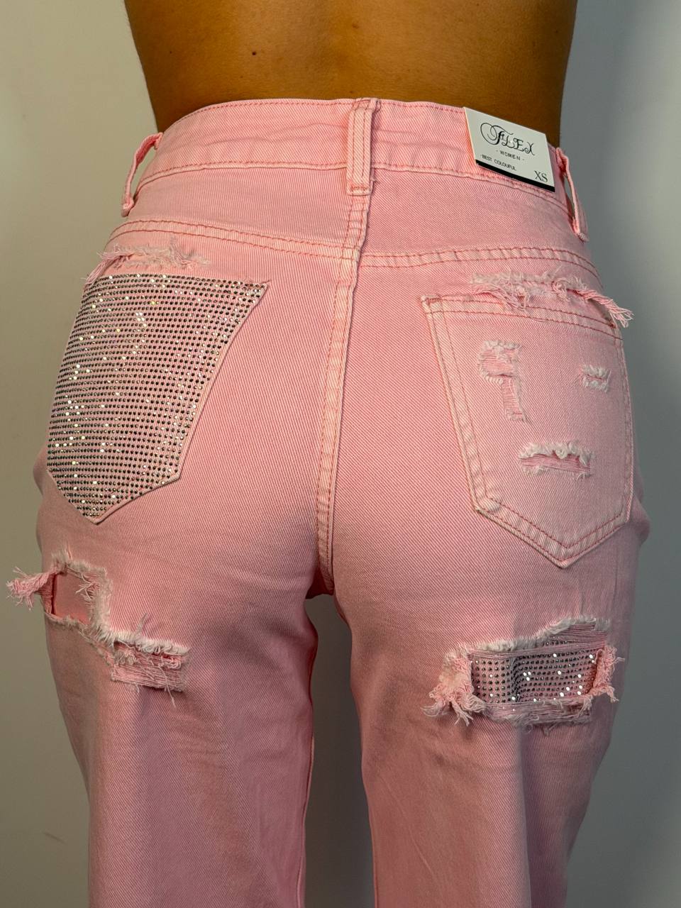 Jeans Tasca Strass - Abbigliamento Jessica