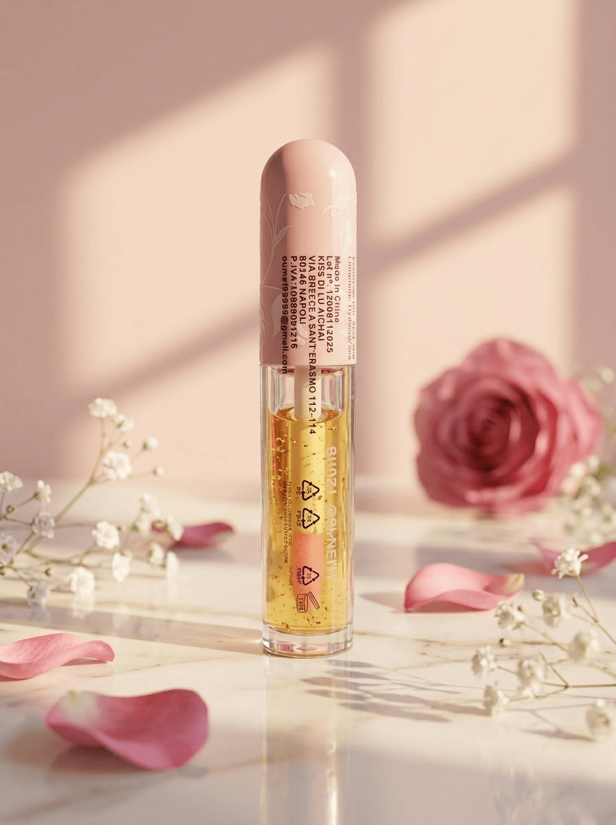 Kiss Oumi Essenza Aarabe Lip Oil Magico (PH Reagente) 🌸 7ml - Abbigliamento Jessica