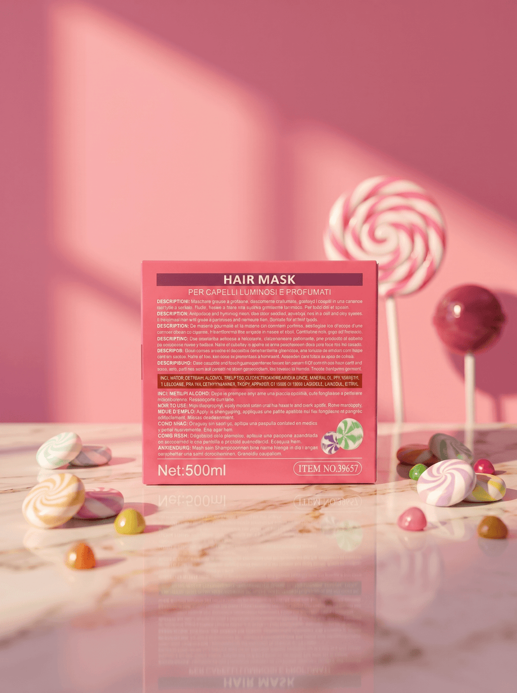 Kiss Oumi Essenza Araba Alps Candy Hair Mask 🍭 500ml - Abbigliamento Jessica