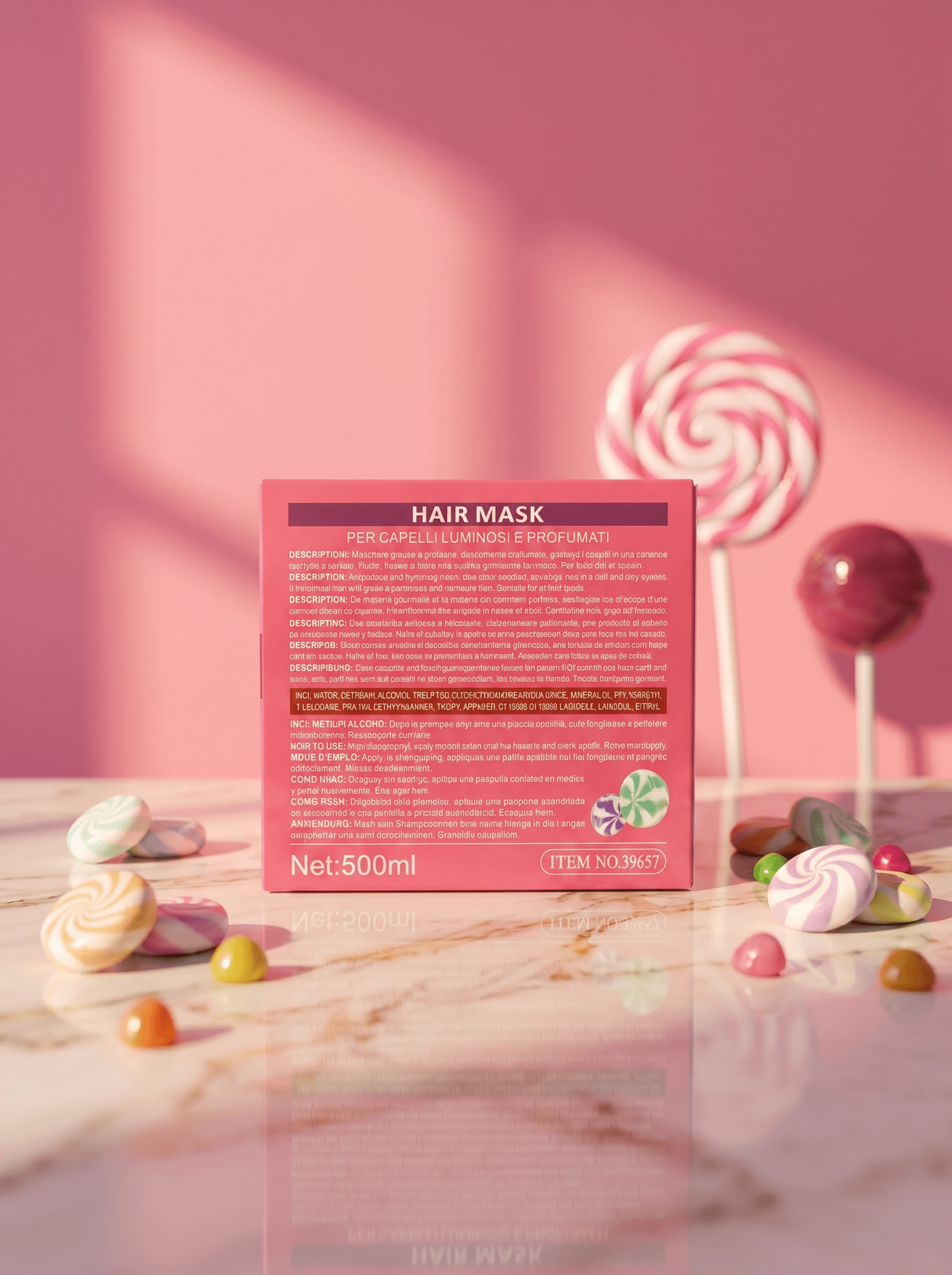 Kiss Oumi Essenza Araba Alps Candy Hair Mask 🍭 500ml - Abbigliamento Jessica