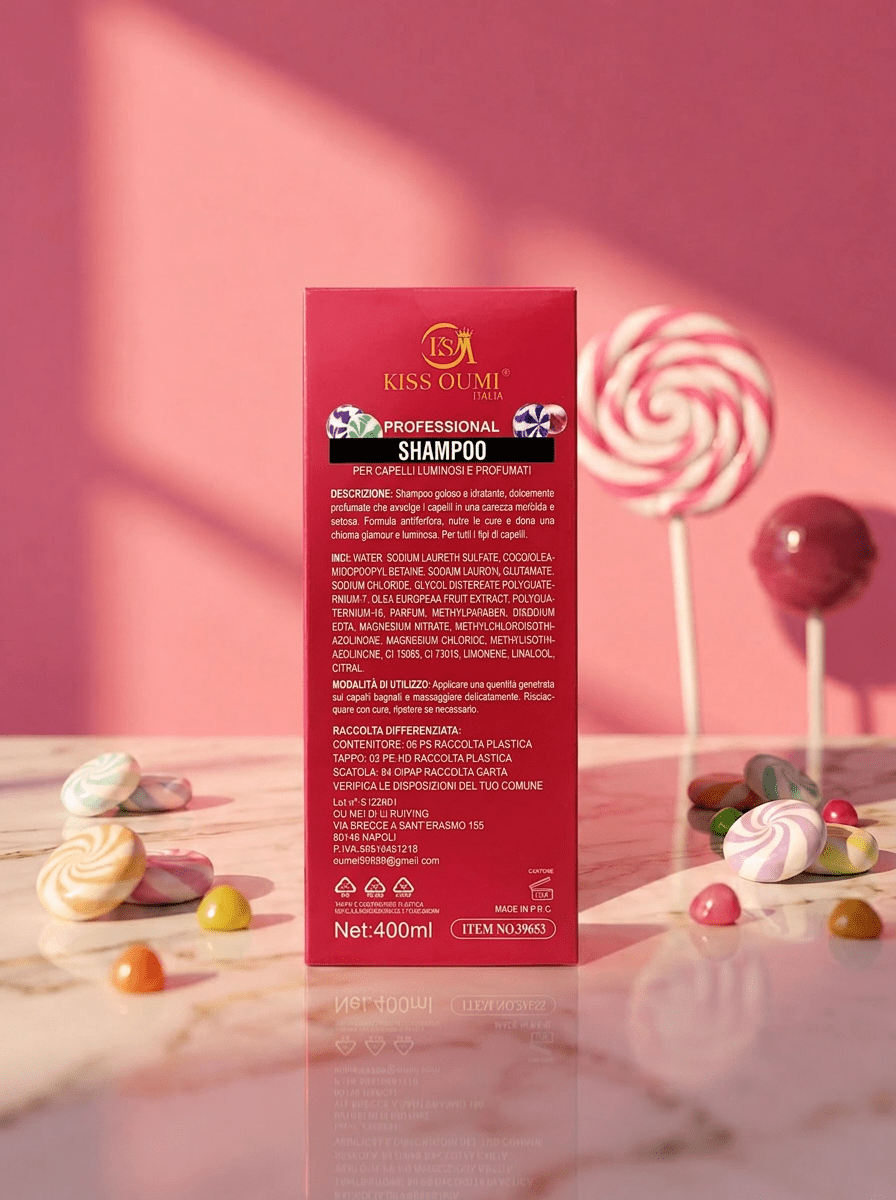Kiss Oumi Essenza Araba Alps Candy Shampoo 🍭 400ml - Abbigliamento Jessica