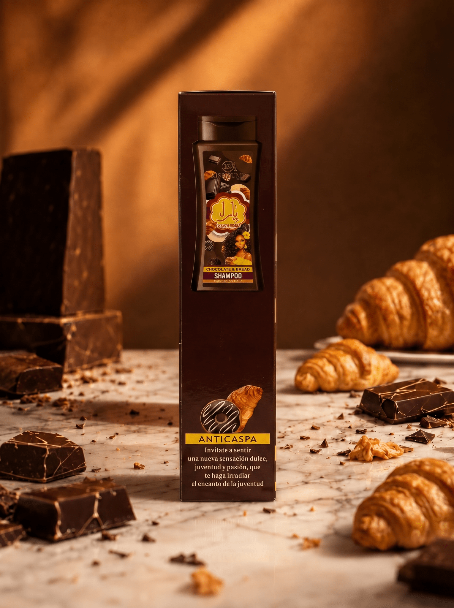 Kiss Oumi Essenza Araba Chocolate & Bread Shampoo 🍫 400ml - Abbigliamento Jessica