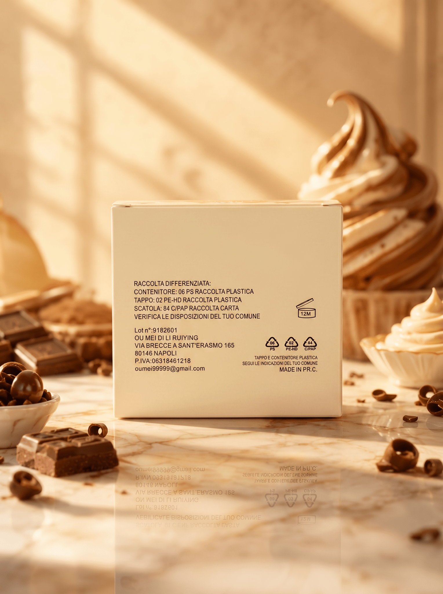 Kiss Oumi Essenza Araba Chocolate & Ice Cream Hair Mask 🍦 500ml - Abbigliamento Jessica