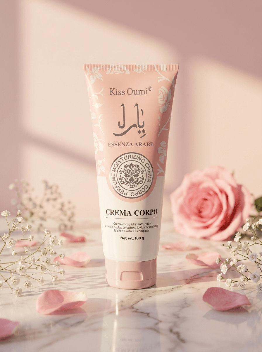 Kiss Oumi Essenza Arabe Crema Corpo Idratante 🌸 100g - Abbigliamento Jessica
