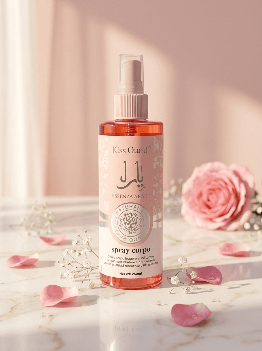 Kiss Oumi Essenza Arabe Spray Corpo 🌸 250ml - Abbigliamento Jessica
