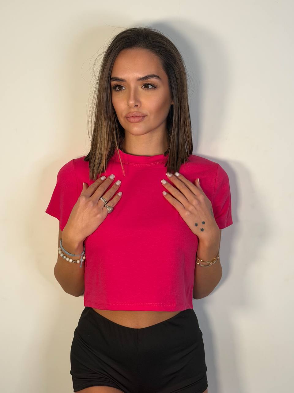 Maglia Crop Basic - Abbigliamento Jessica