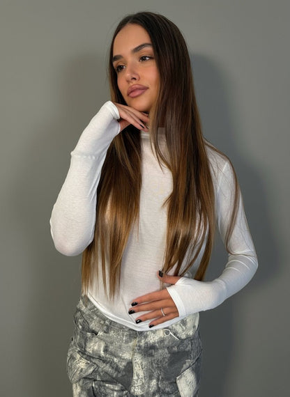 Maglia Crop Paris Con Manicotti - Abbigliamento Jessica