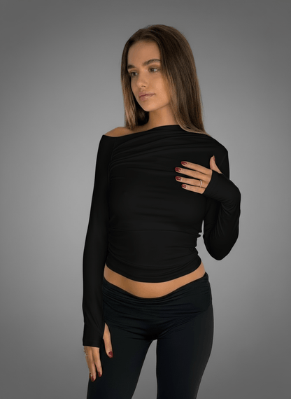 Maglia Kylie Nera - Abbigliamento Jessica