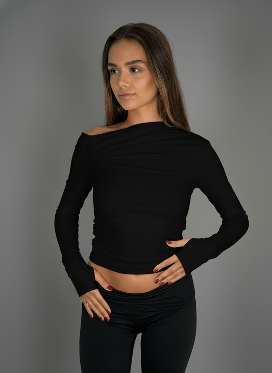 Maglia Kylie Nera - Abbigliamento Jessica