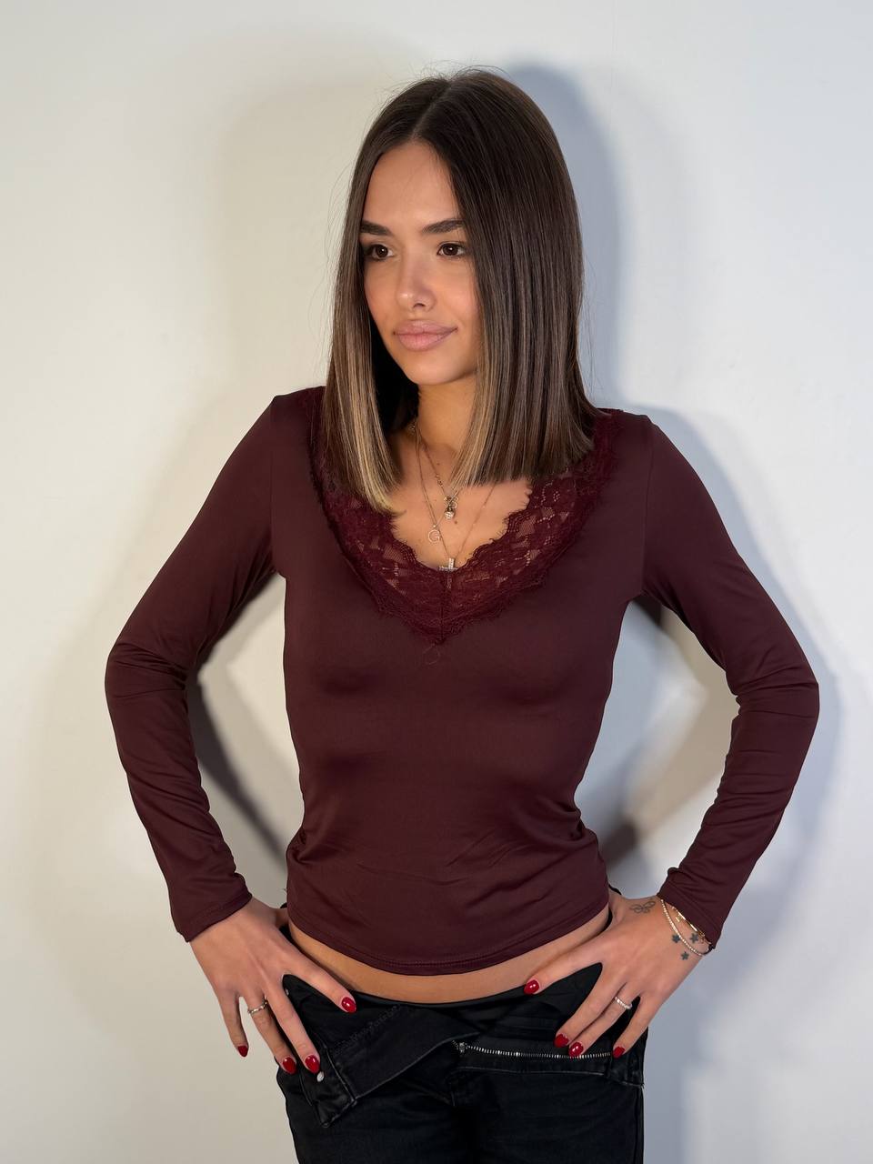 Maglia Kylie Pizzo - Abbigliamento Jessica