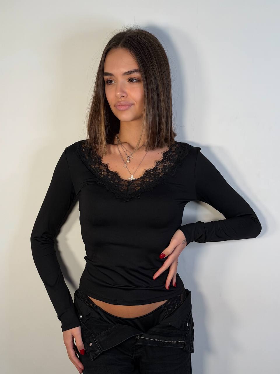 Maglia Kylie Pizzo - Abbigliamento Jessica