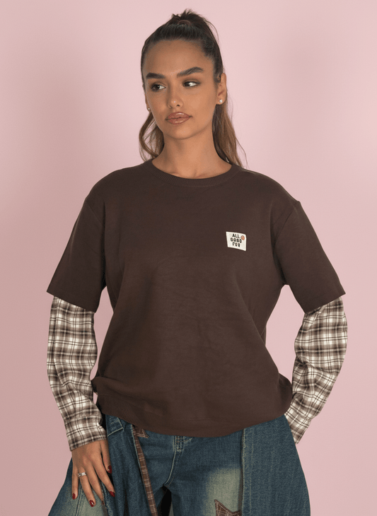 Maglia Layered Check - Abbigliamento Jessica