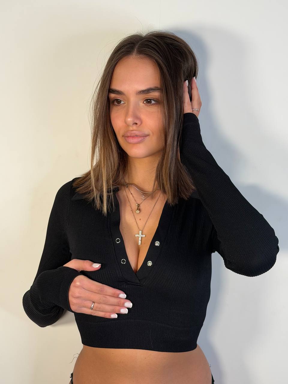 Maglia Modellante Crop - Abbigliamento Jessica