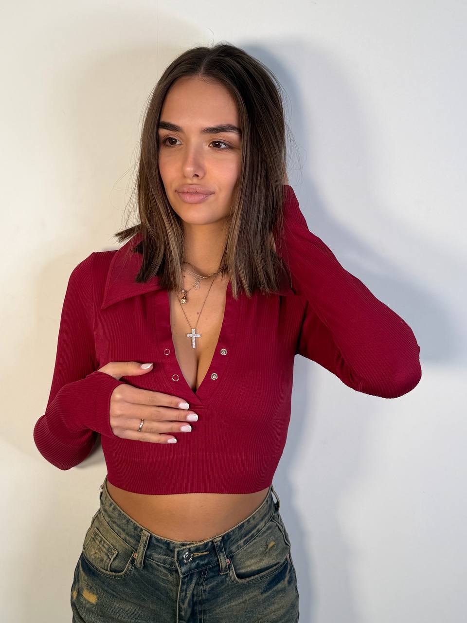 Maglia Modellante Crop - Abbigliamento Jessica