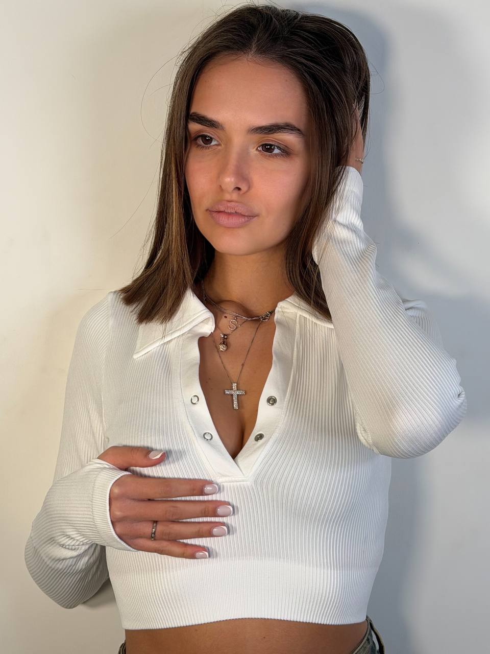 Maglia Modellante Crop - Abbigliamento Jessica