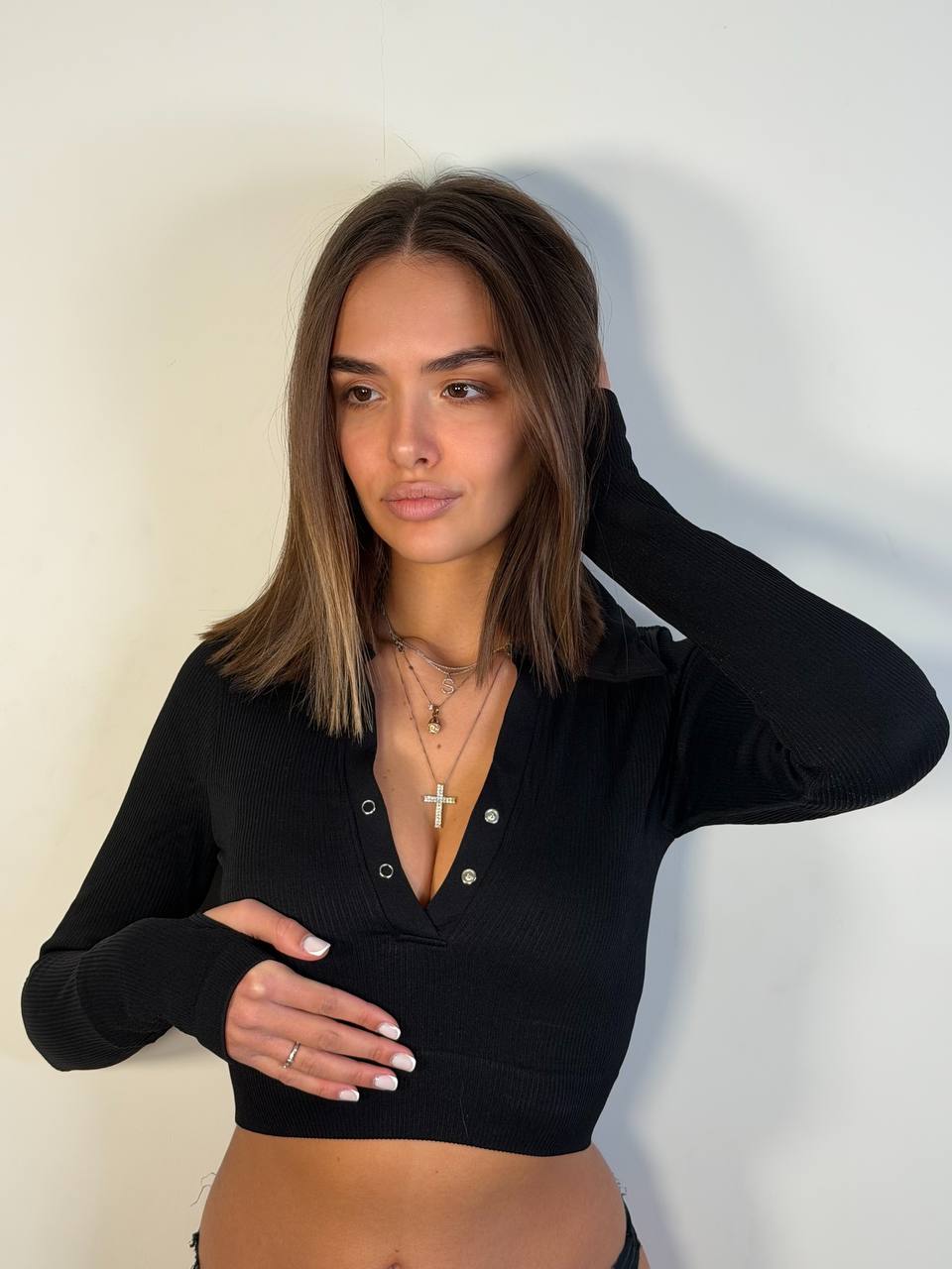 Maglia Modellante Crop - Abbigliamento Jessica