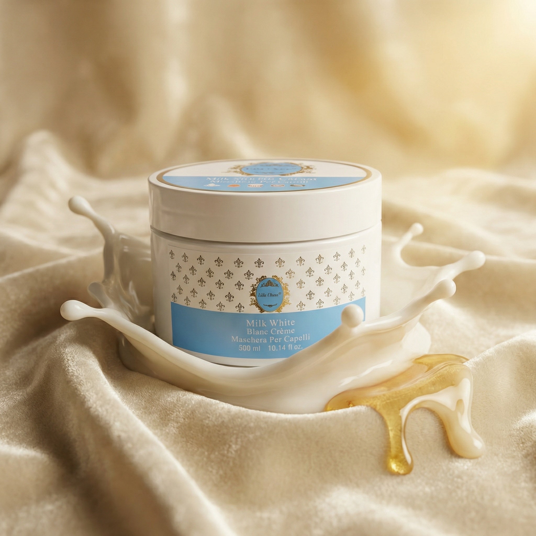 Maschera Capelli Latte & Miele – Nutriente, Riparatrice e Ultra Idratante (500ml) - Abbigliamento Jessica