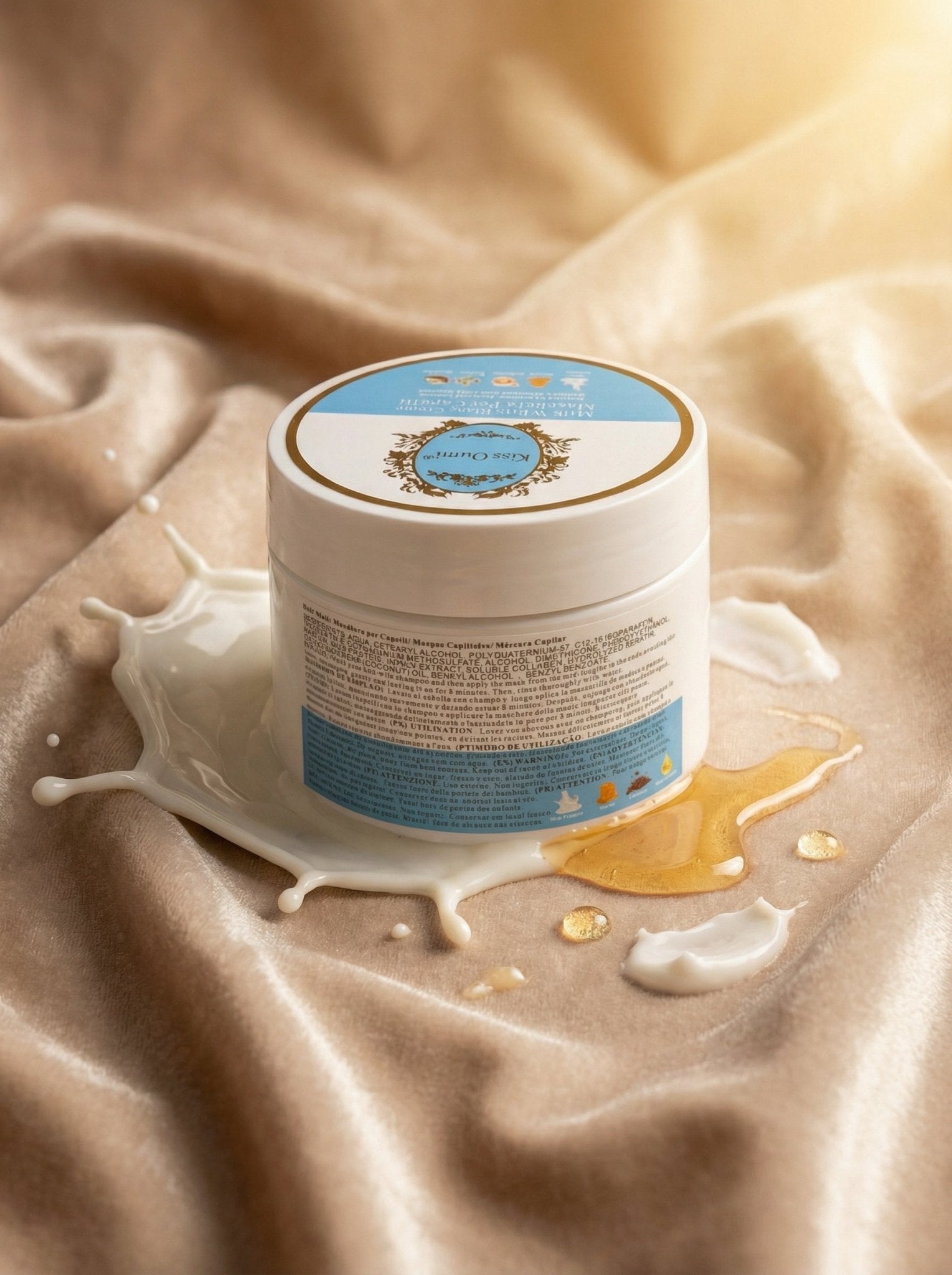 Maschera Capelli Latte & Miele – Nutriente, Riparatrice e Ultra Idratante (500ml) - Abbigliamento Jessica