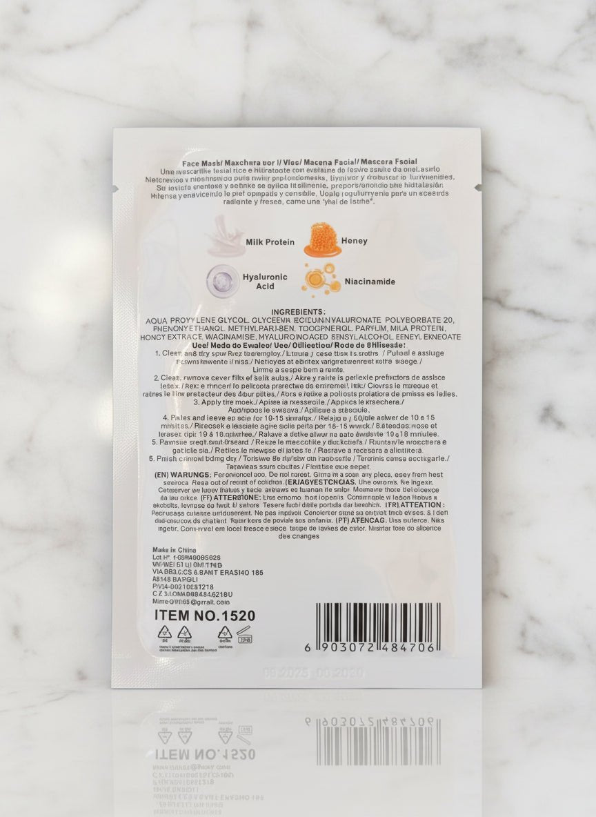 Milk White – Face Mask Idratante | Pelle Morbida e Radiosa - Abbigliamento Jessica