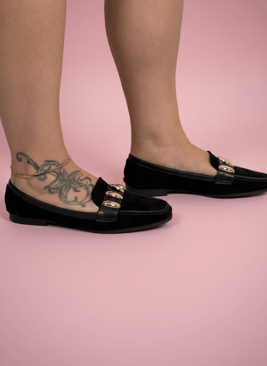 Mocassino Chunky Chic Nero - Abbigliamento Jessica
