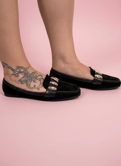 Mocassino Chunky Chic Nero - Abbigliamento Jessica