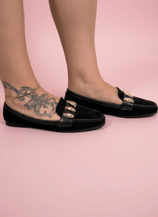 Mocassino Chunky Chic Nero - Abbigliamento Jessica