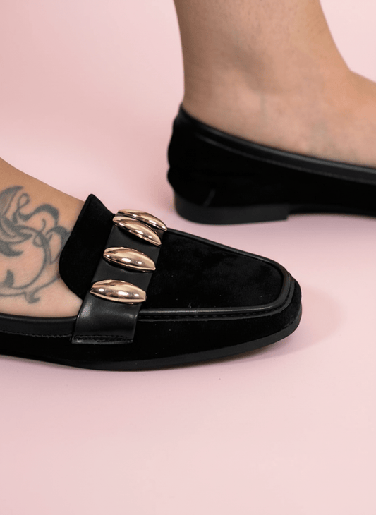 Mocassino Chunky Chic Nero - Abbigliamento Jessica