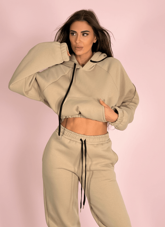 Pantalone Street Jogger Beige - Abbigliamento Jessica