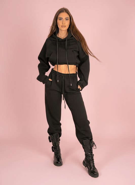 Pantalone Street Jogger Nero - Abbigliamento Jessica