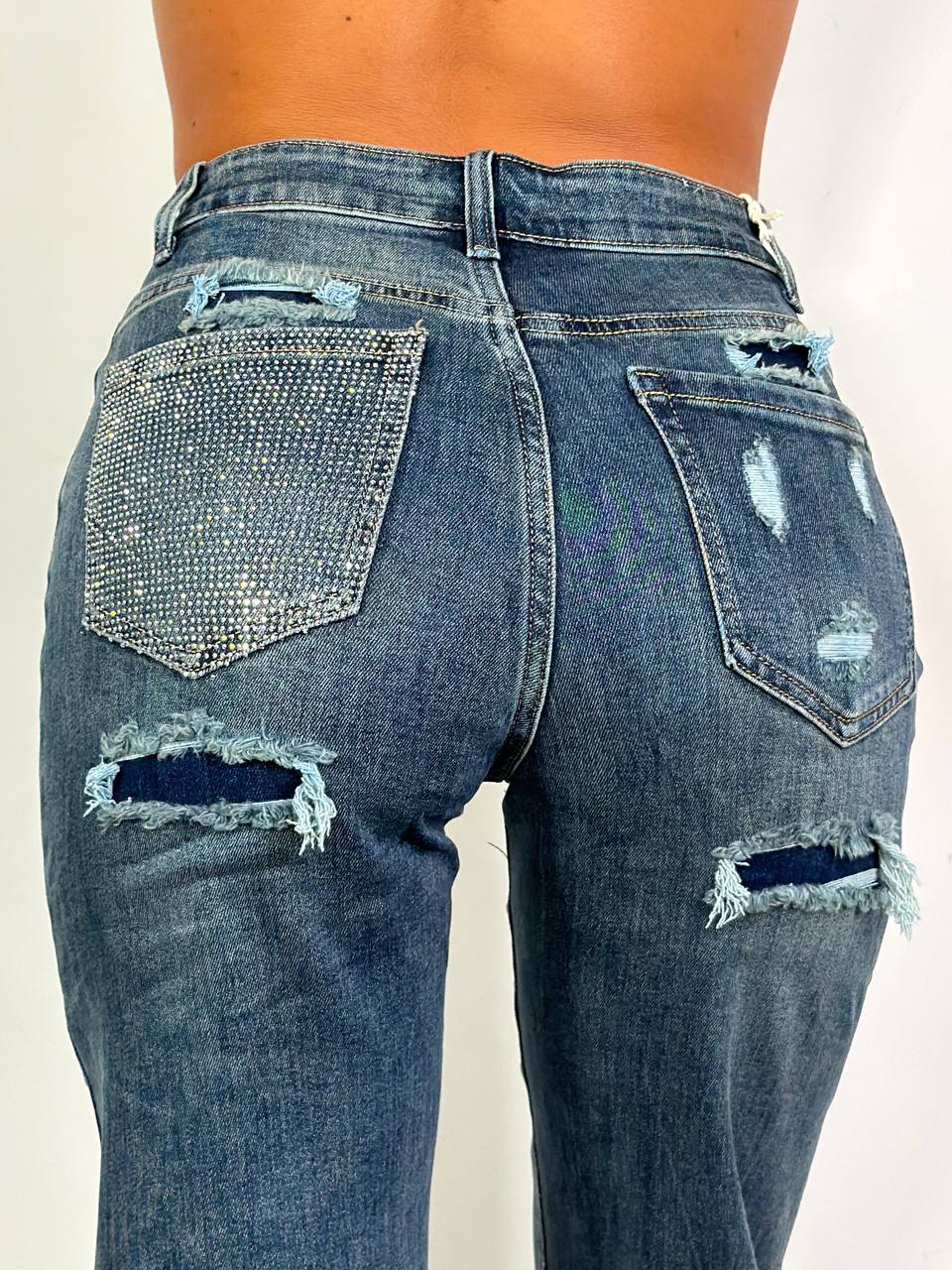Jeans Tasca Strass