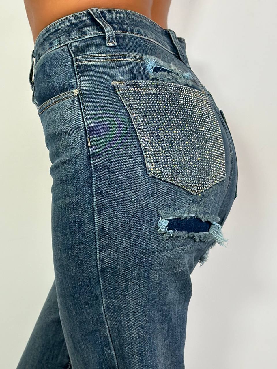 Jeans Tasca Strass