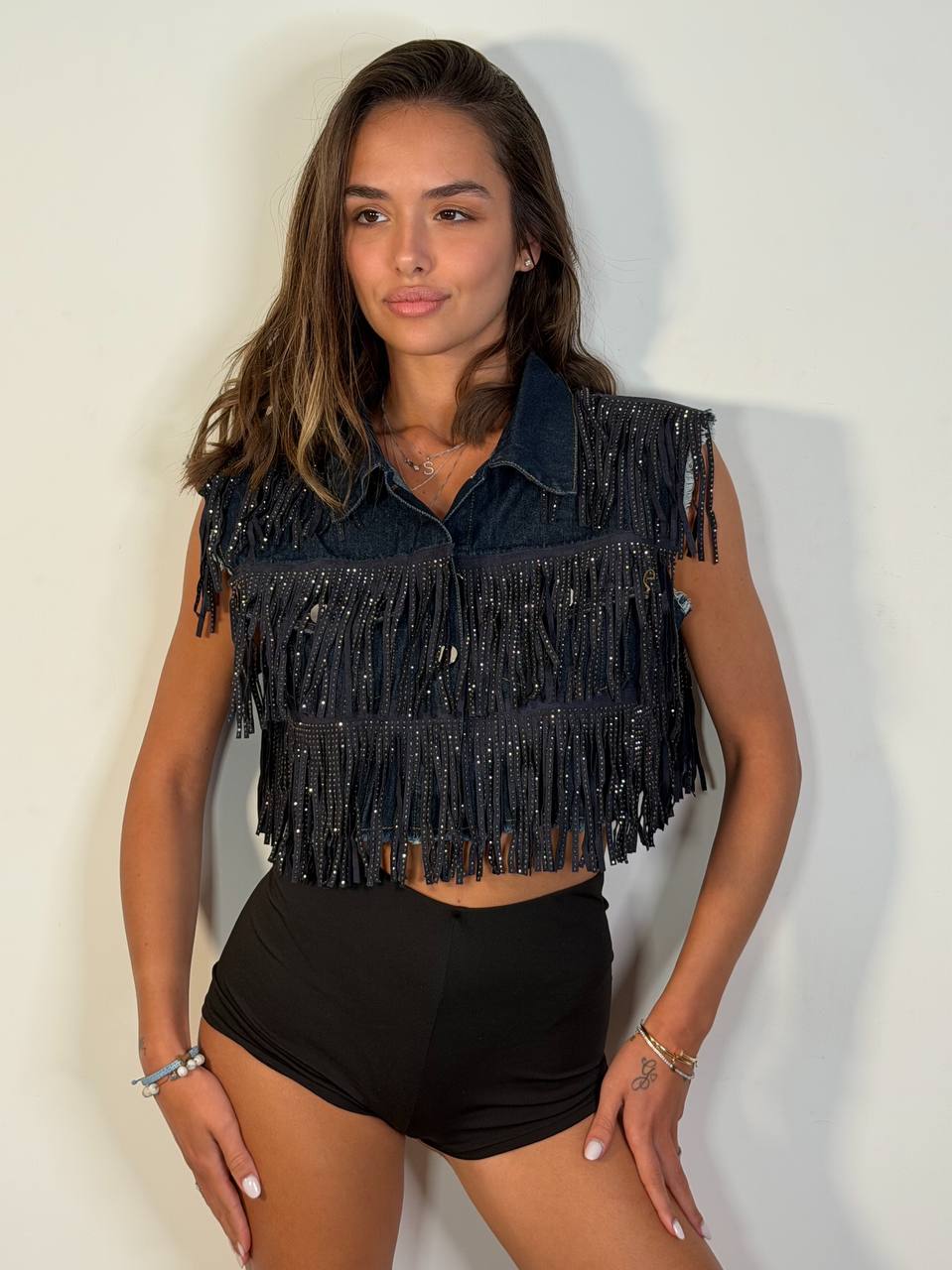 Gilet West Crop