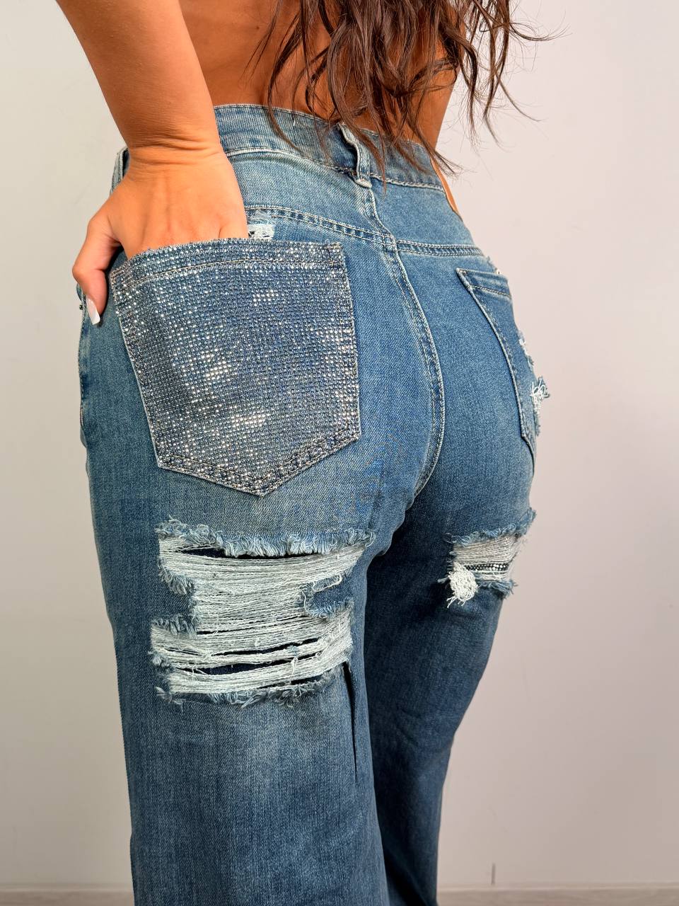 Jeans Tasca Strass