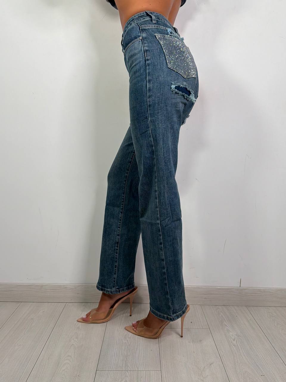 Jeans Tasca Strass
