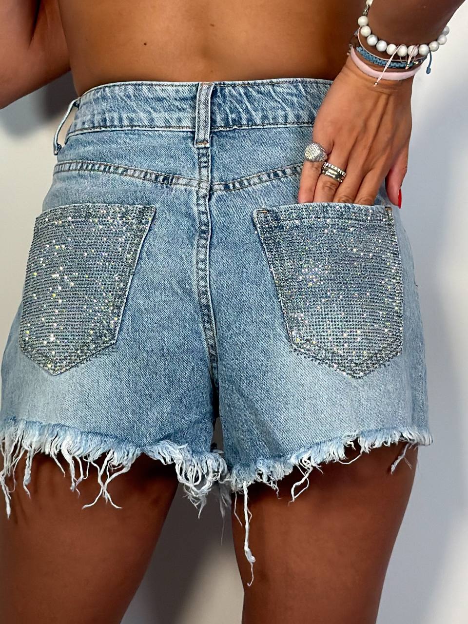 Shorts Double Strass