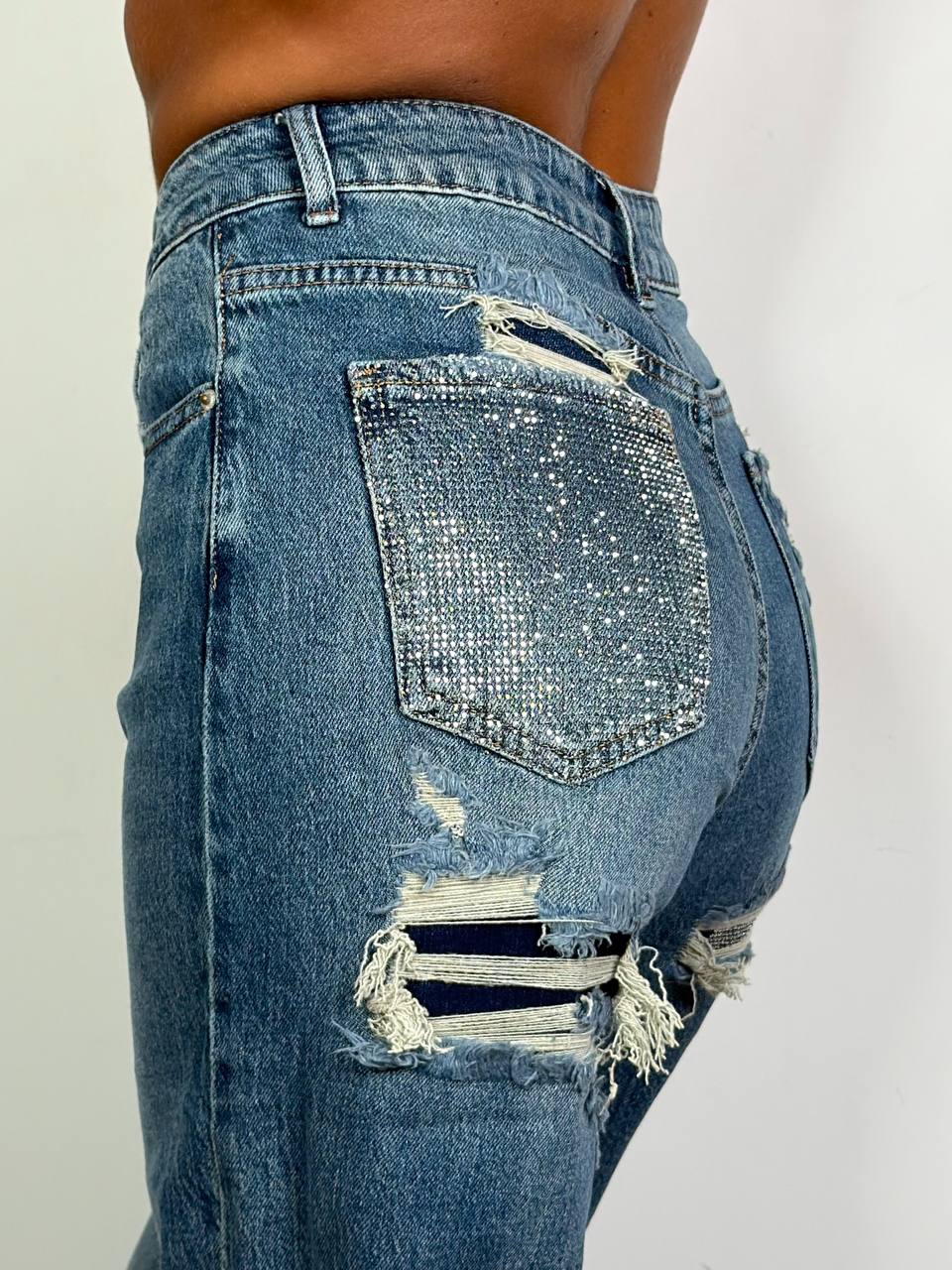 Jeans Tasca Strass