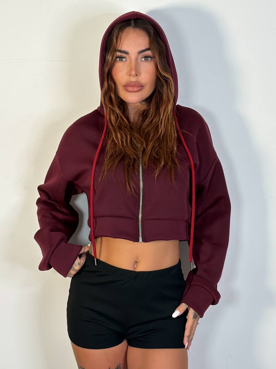 Felpa Miami Crop