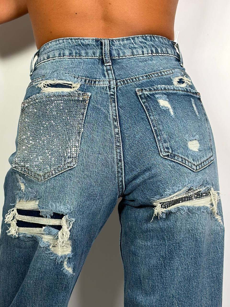 Jeans Tasca Strass