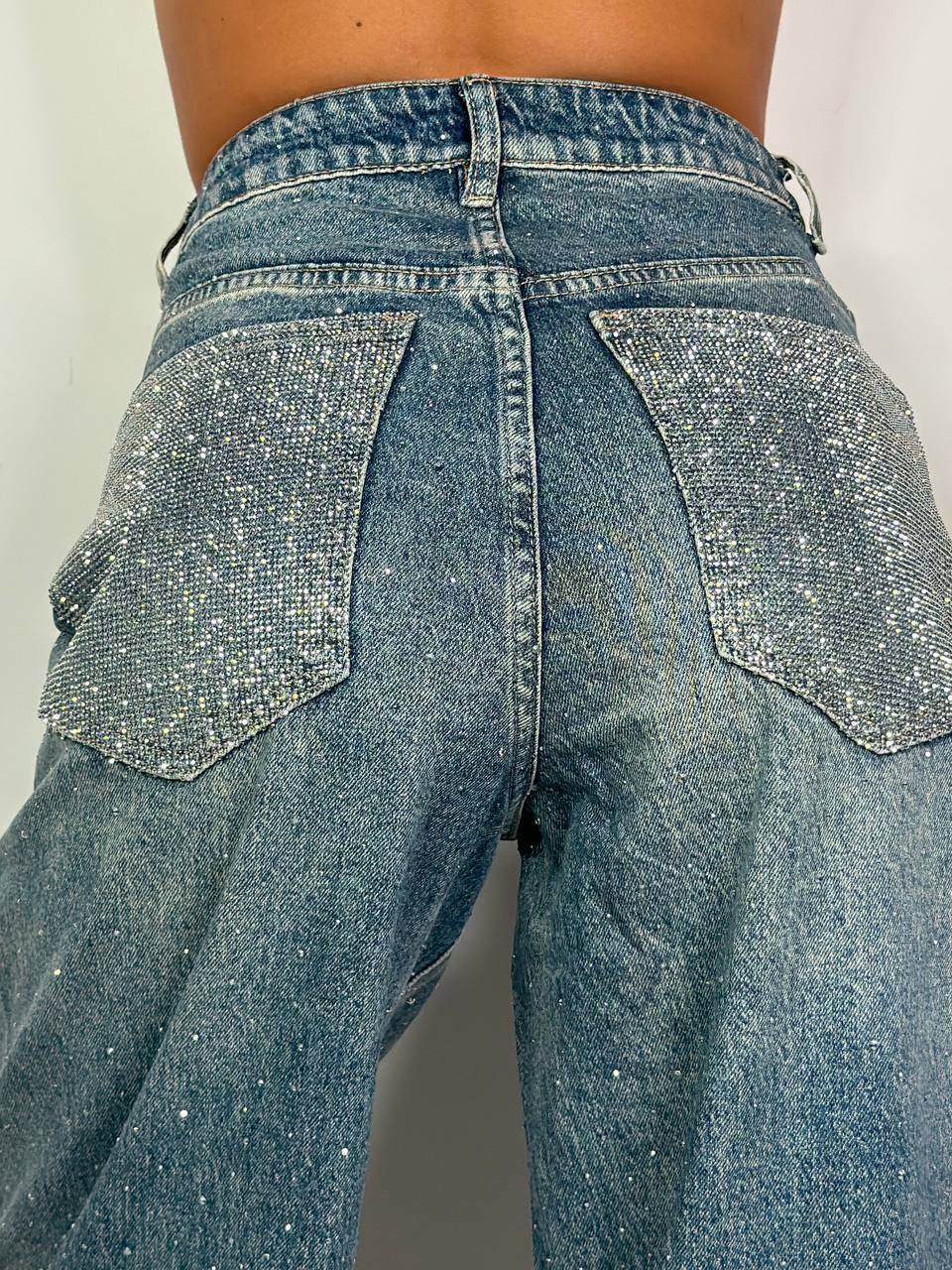 Jeans Double Strass