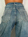 Jeans Double Strass
