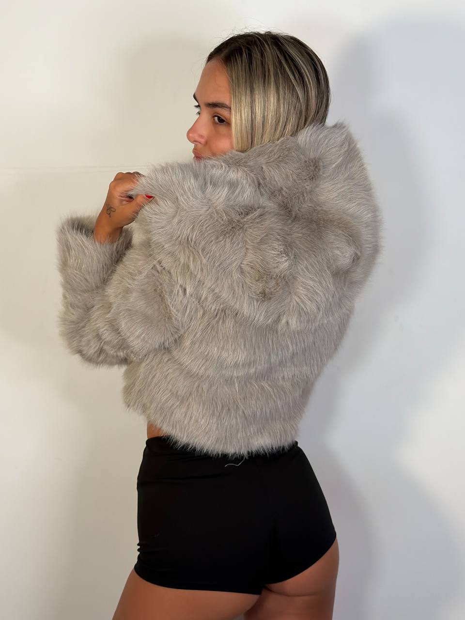 Eco Fur Soft Glam Crop