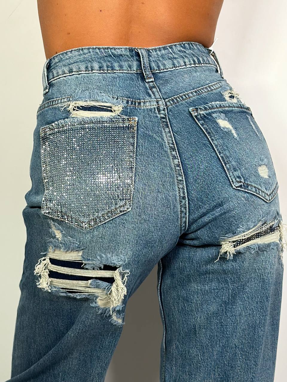 Jeans Tasca Strass