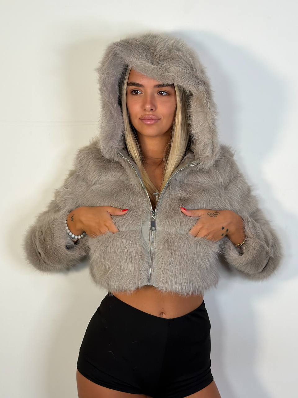 Eco Fur Soft Glam Crop