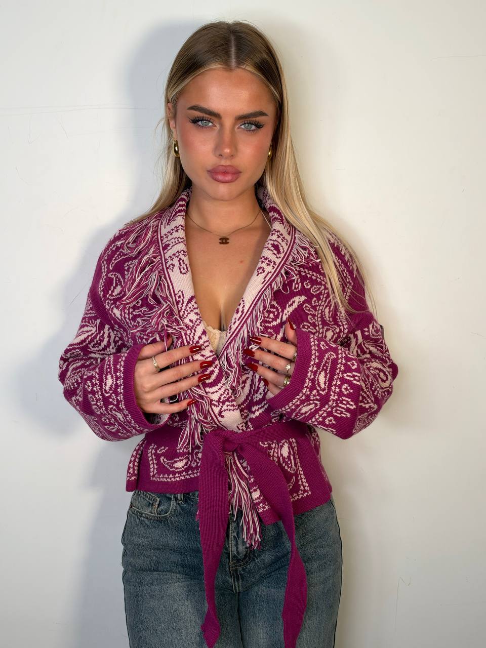Cardigan Bandana Crop