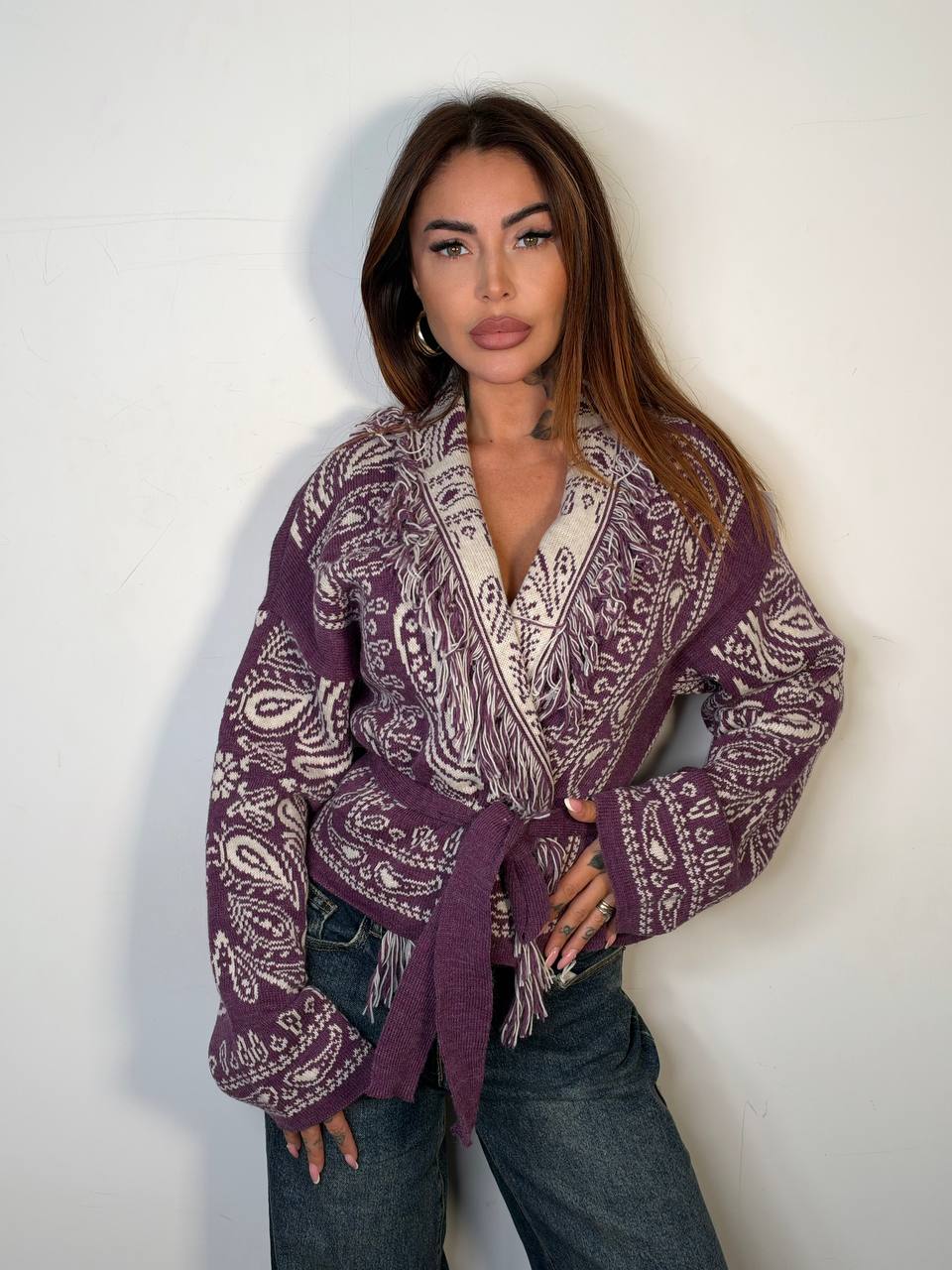 Cardigan Bandana Crop