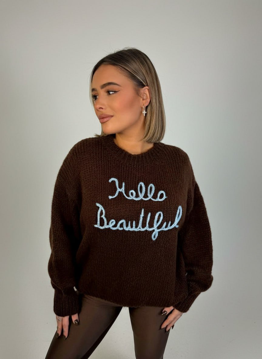 Pull Hello Beautiful - Abbigliamento Jessica