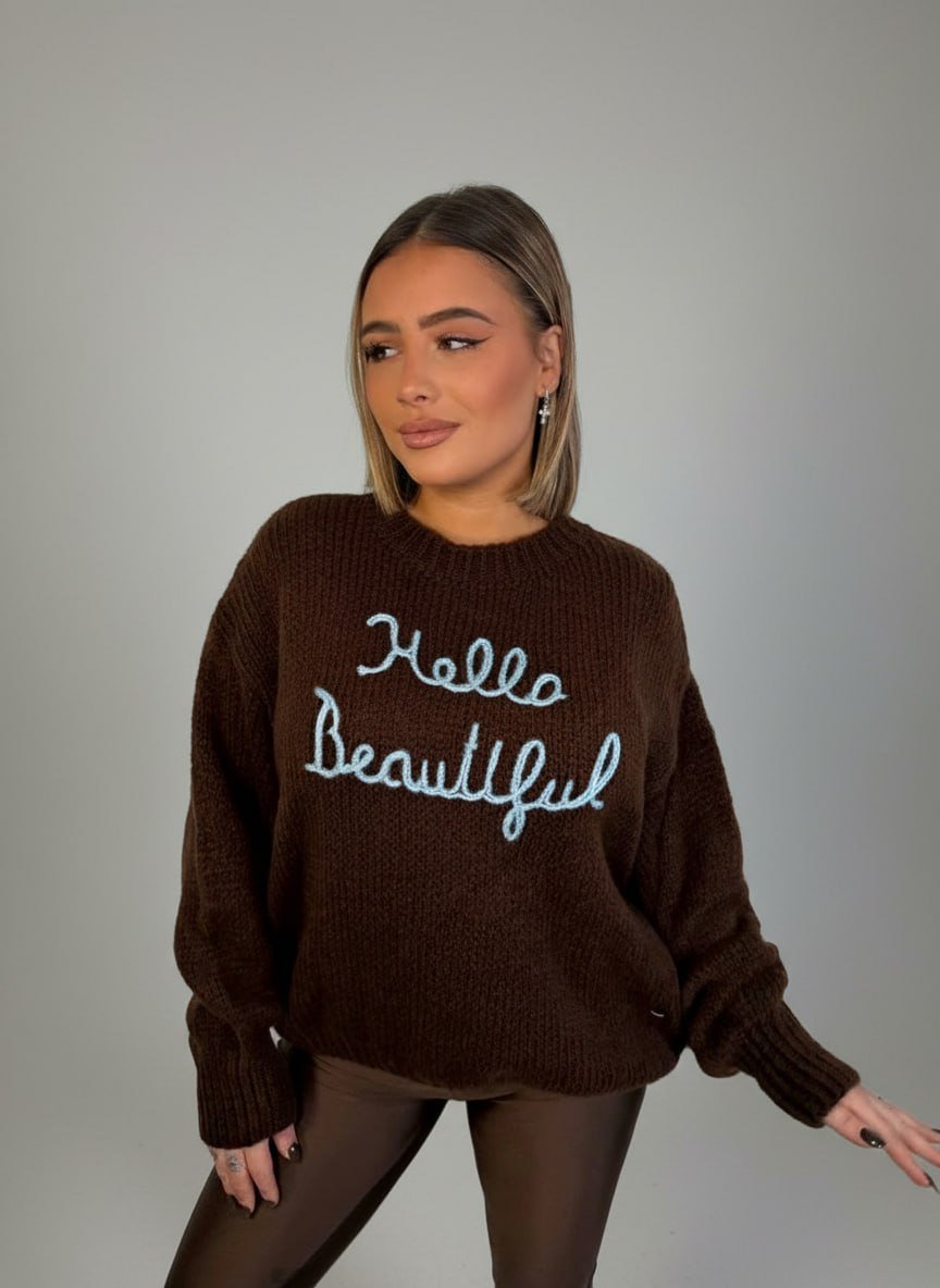 Pull Hello Beautiful - Abbigliamento Jessica