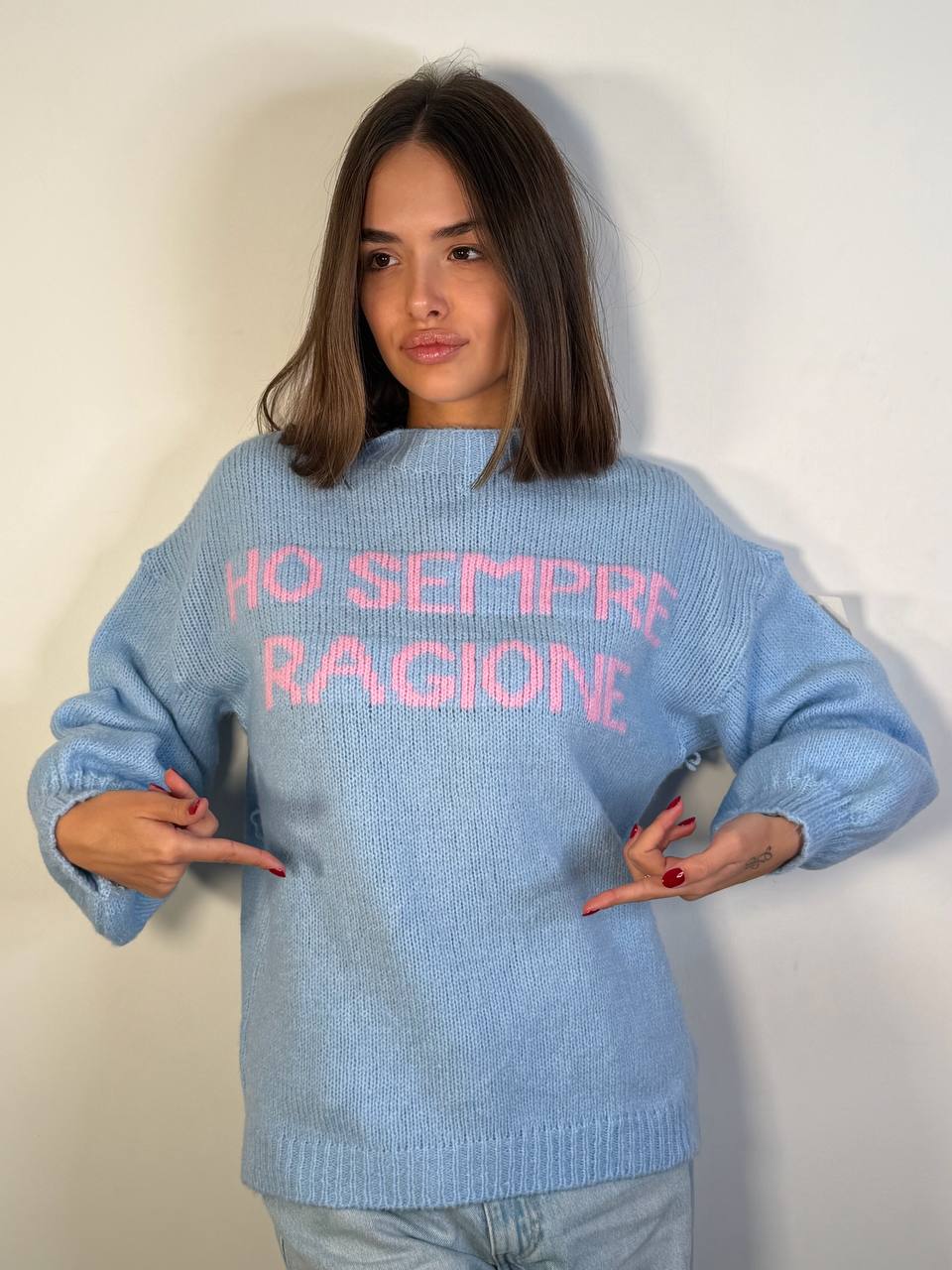 Pull Ho Sempre Ragione Maiuscolo - Abbigliamento Jessica