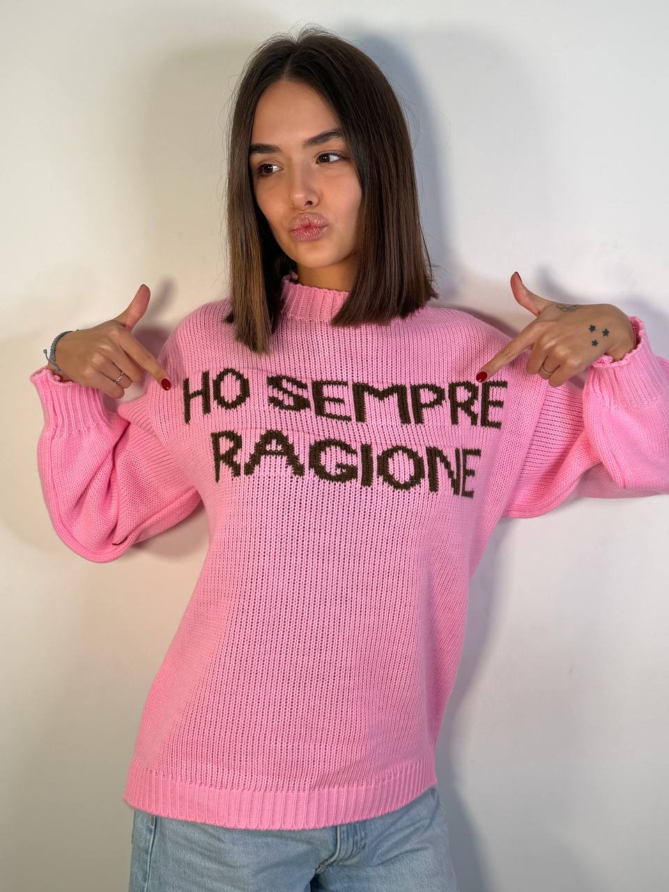 Pull Ho Sempre Ragione Maiuscolo - Abbigliamento Jessica