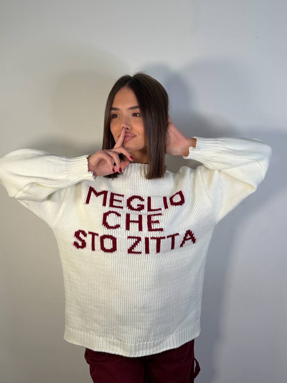 Pull Meglio Sto Zitta - Abbigliamento Jessica